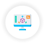 Icône de modélisation 3D sur mesure